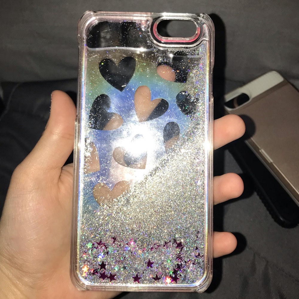 iPhone 6 glitter moving case